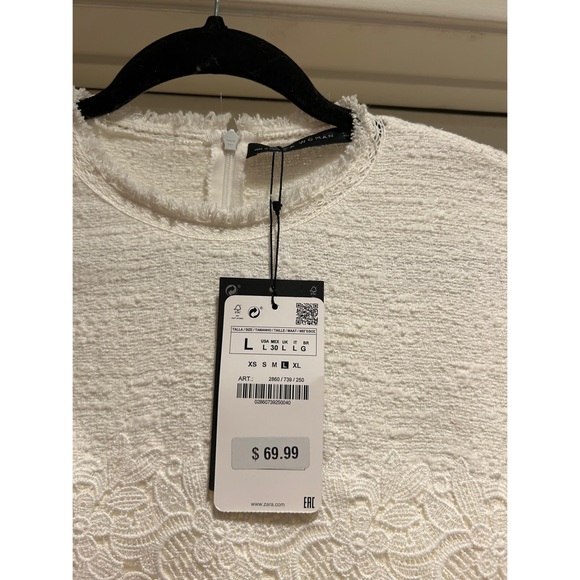 Crochet Textured Mini Dress - Picture 4 of 4